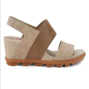 SOREL Joanie II Slingback Wedges Sandy Tan 9.5